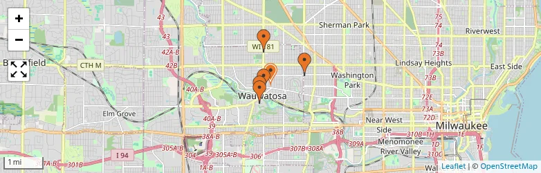 Related schools map