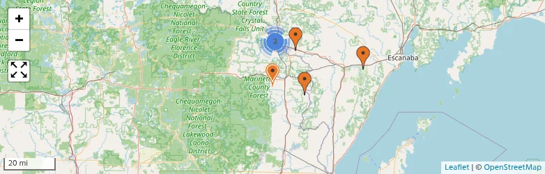 Related schools map