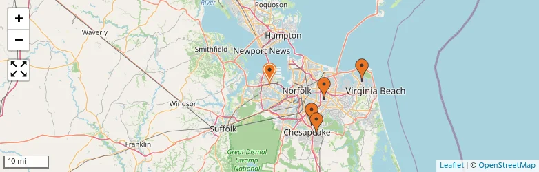 Related schools map