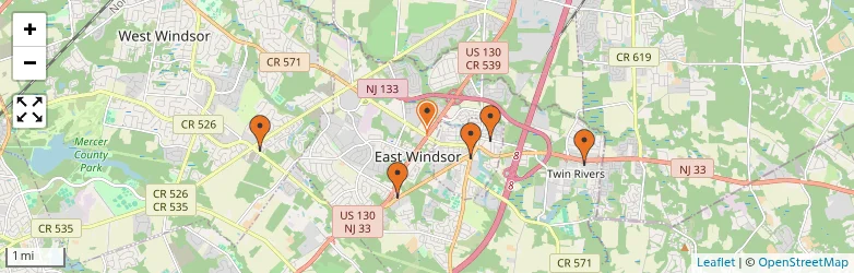 Related schools map