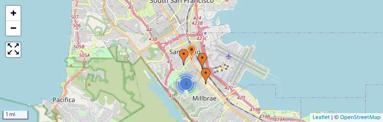 Related schools map