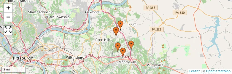 Related schools map