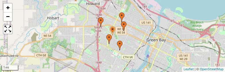 Related schools map