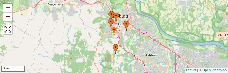 Related schools map