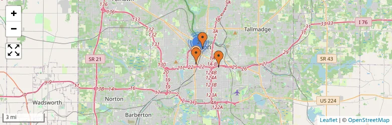 Related schools map