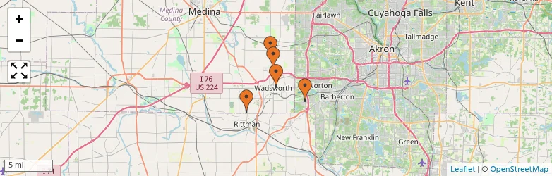 Related schools map