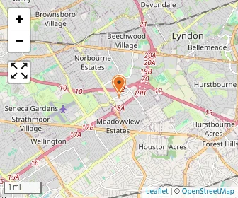 Map of Louisville Jewish Day School