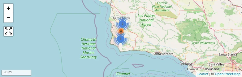 Related schools map