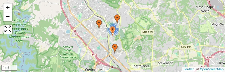 Related schools map