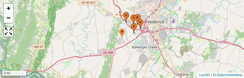 Related schools map