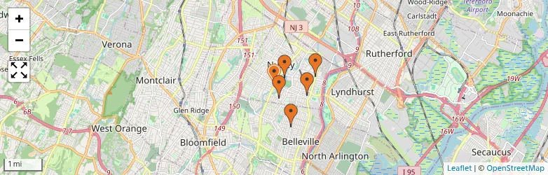 Related schools map