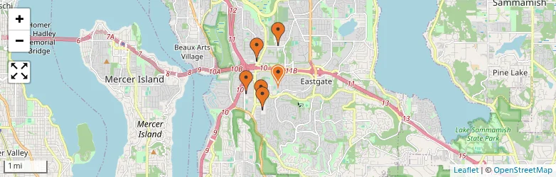 Related schools map