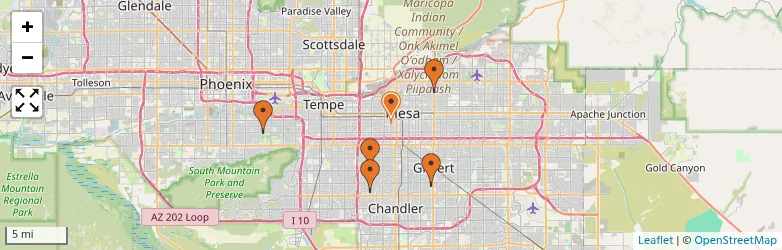 Related schools map