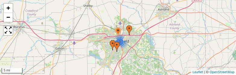 Related schools map