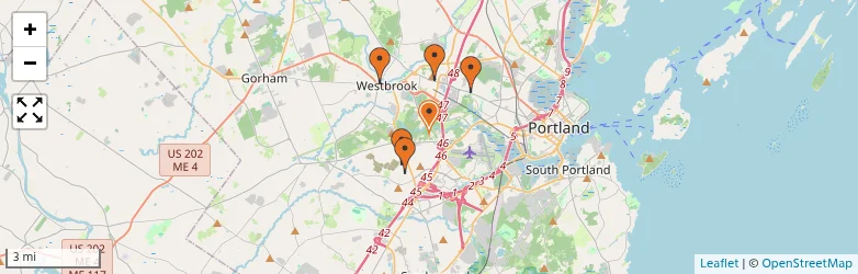 Related schools map
