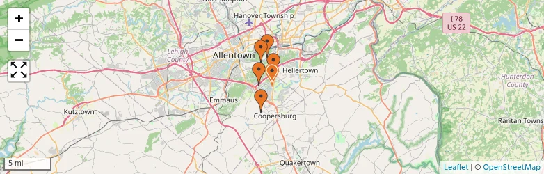 Related schools map