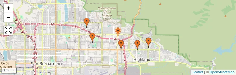 Related schools map
