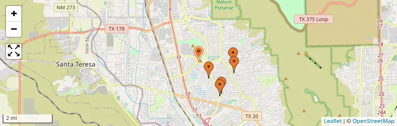 Related schools map