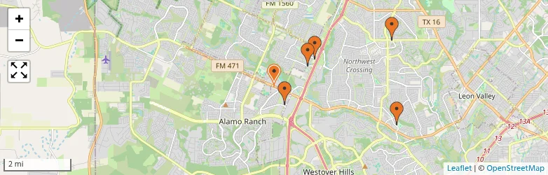 Related schools map