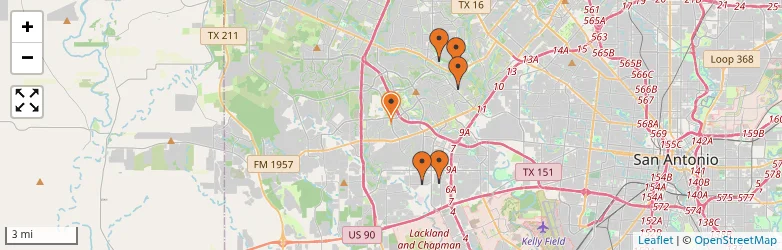 Related schools map