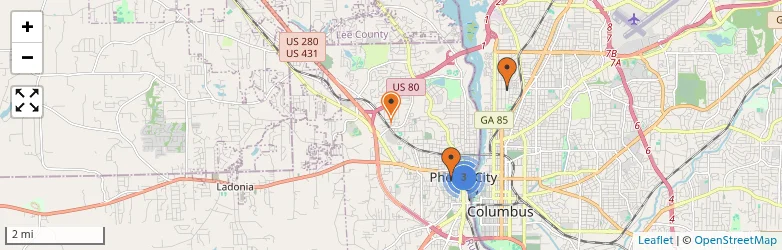Related schools map