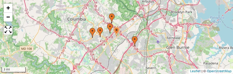 Related schools map