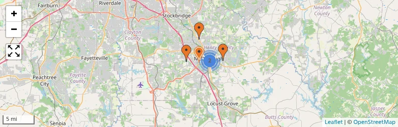 Related schools map