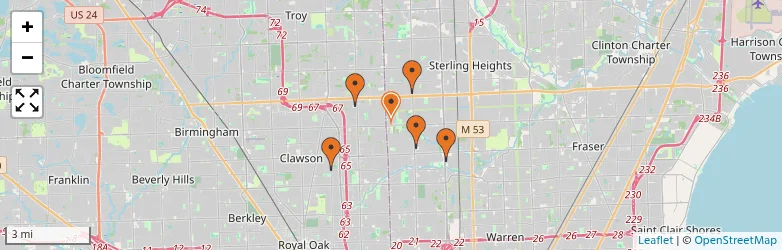 Related schools map