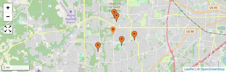Related schools map