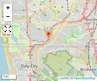 Map of San Francisco Islamic School