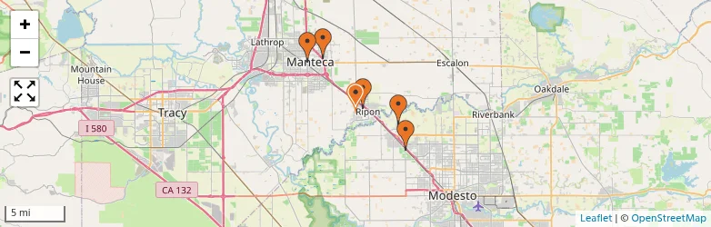 Related schools map