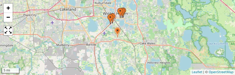 Related schools map