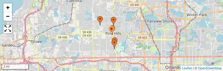 Related schools map