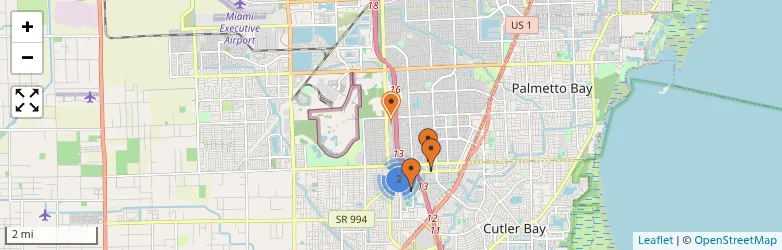Related schools map