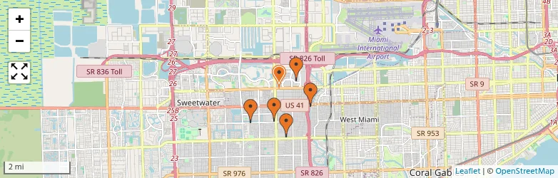 Related schools map