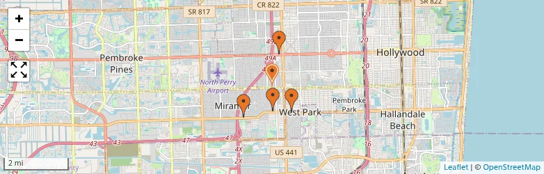 Related schools map