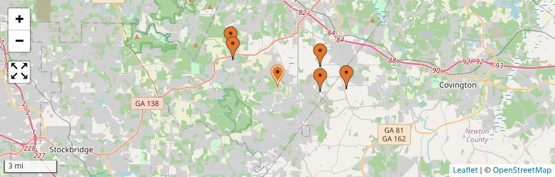 Related schools map