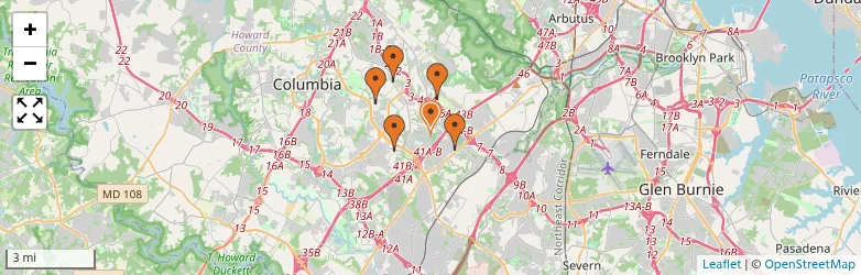 Related schools map
