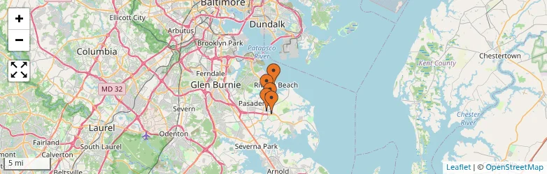 Related schools map