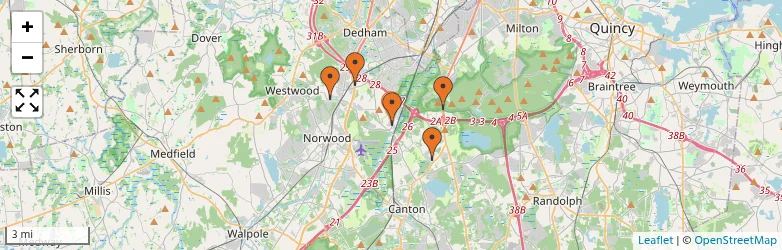 Related schools map