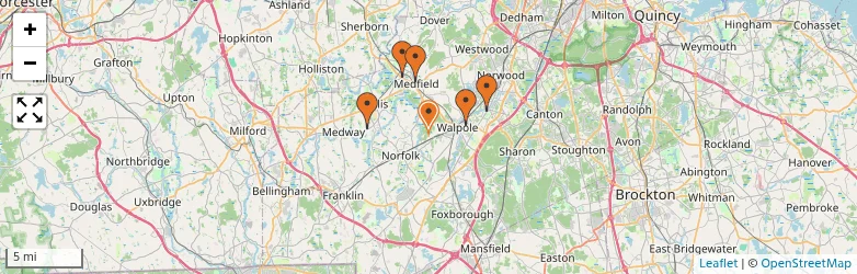 Related schools map
