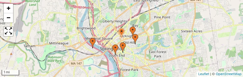 Related schools map