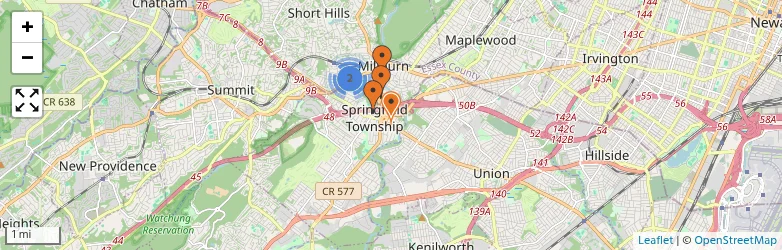 Related schools map