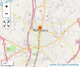 Map of Asheboro Hybrid Academy