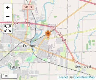 Map of Sandusky County Board Of Dd - School Of Hope