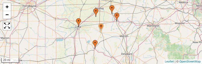 Related schools map