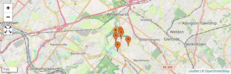 Related schools map