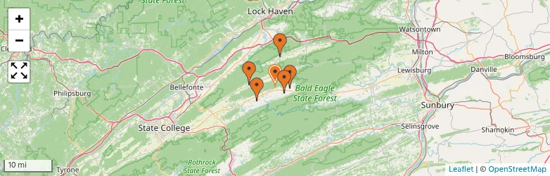 Related schools map