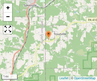 Map of Lone Oak Amish School