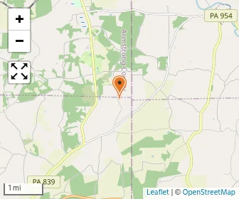 Map of Shannock Valley Amish School